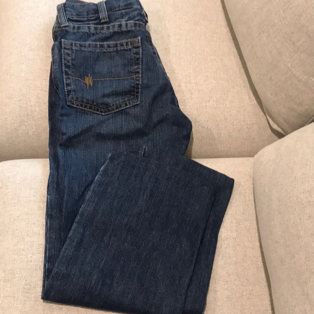 Mens Ariat work Jeans 31x30 hemmed 1 inch